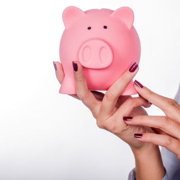 Piggybank money concept. Savings and financial concept closeup